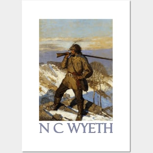 Frontiersman by N C Wyeth Posters and Art